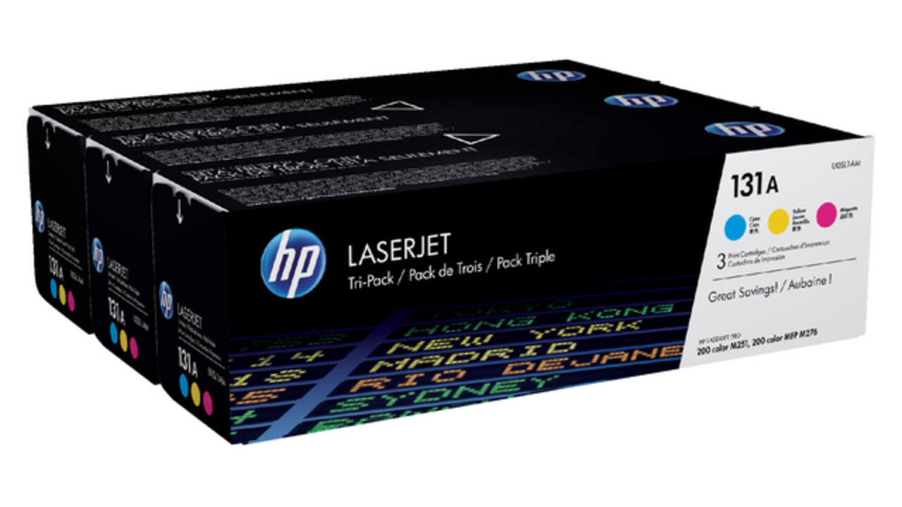 Tonercartridge HP U0SL1AM 131A 3 kleuren