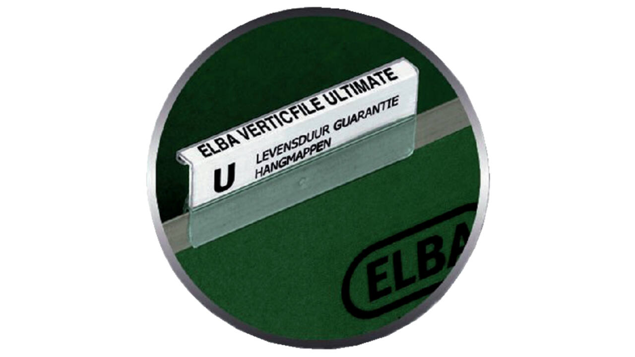 Ruiterstrook tbv Elba Verticfile ruiters 65x16mm wit 10 vel