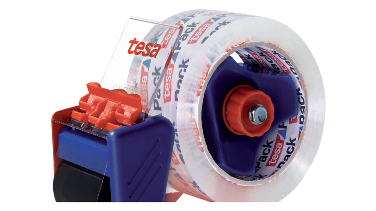 Handdozensluiter Tesa met 2 rollen 66mx50mm transparant