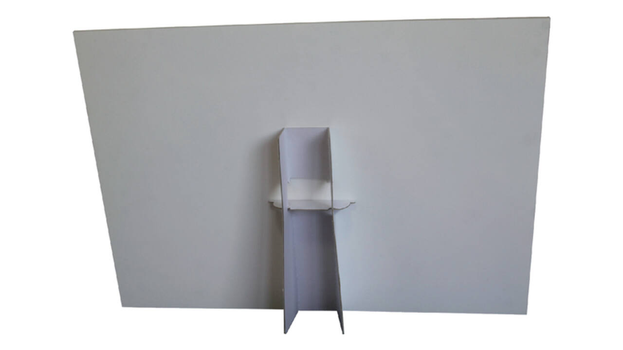 Foamboard steun A3 178X190mm wit