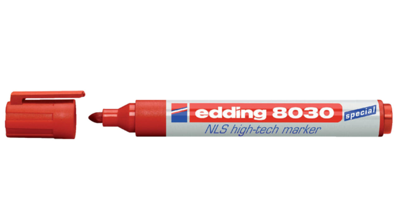 Viltstift edding 8030 NLS high-tech 1.5-3mm rood