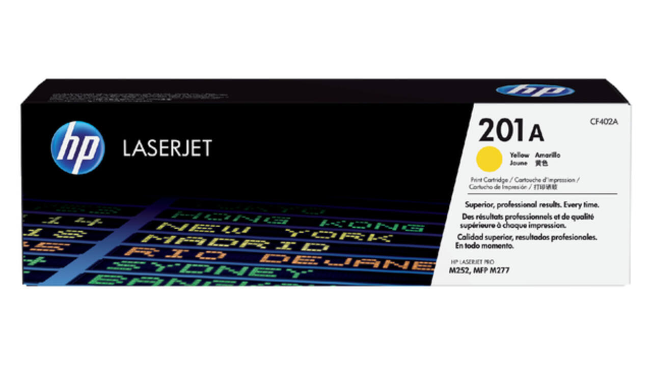 Tonercartridge HP CF402A 201A geel