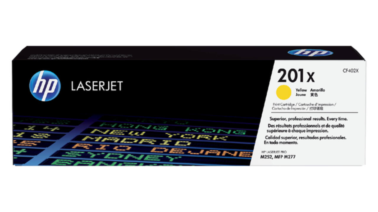 Tonercartridge HP CF402X 201X geel
