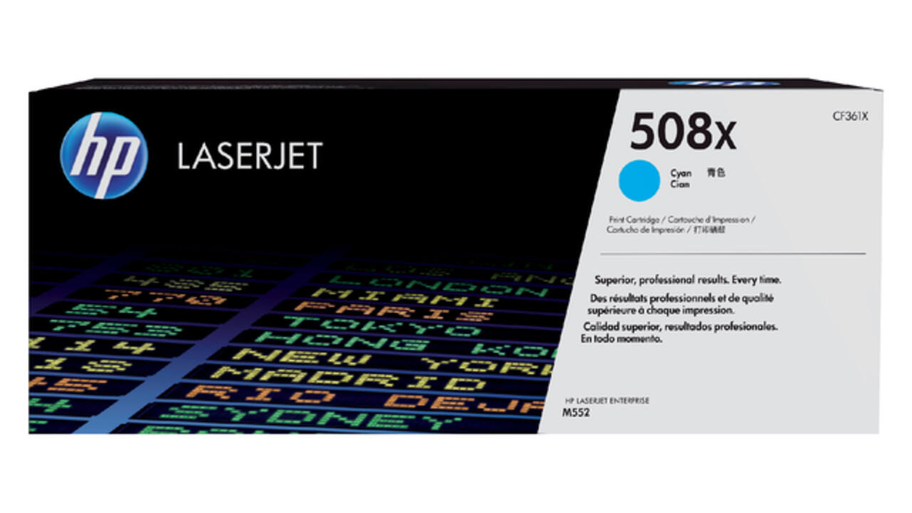 Tonercartridge HP CF361X 508X blauw