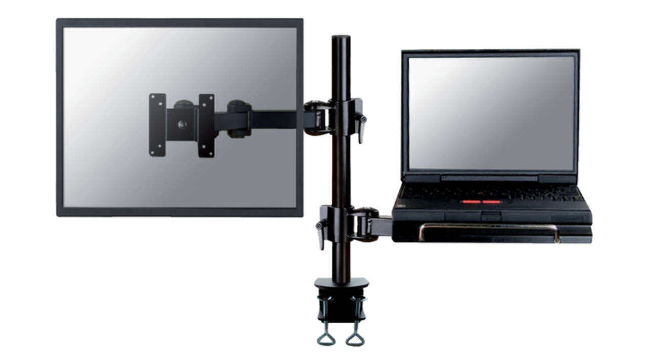 Laptoparm Neomounts D960 10-27" met klem zwart