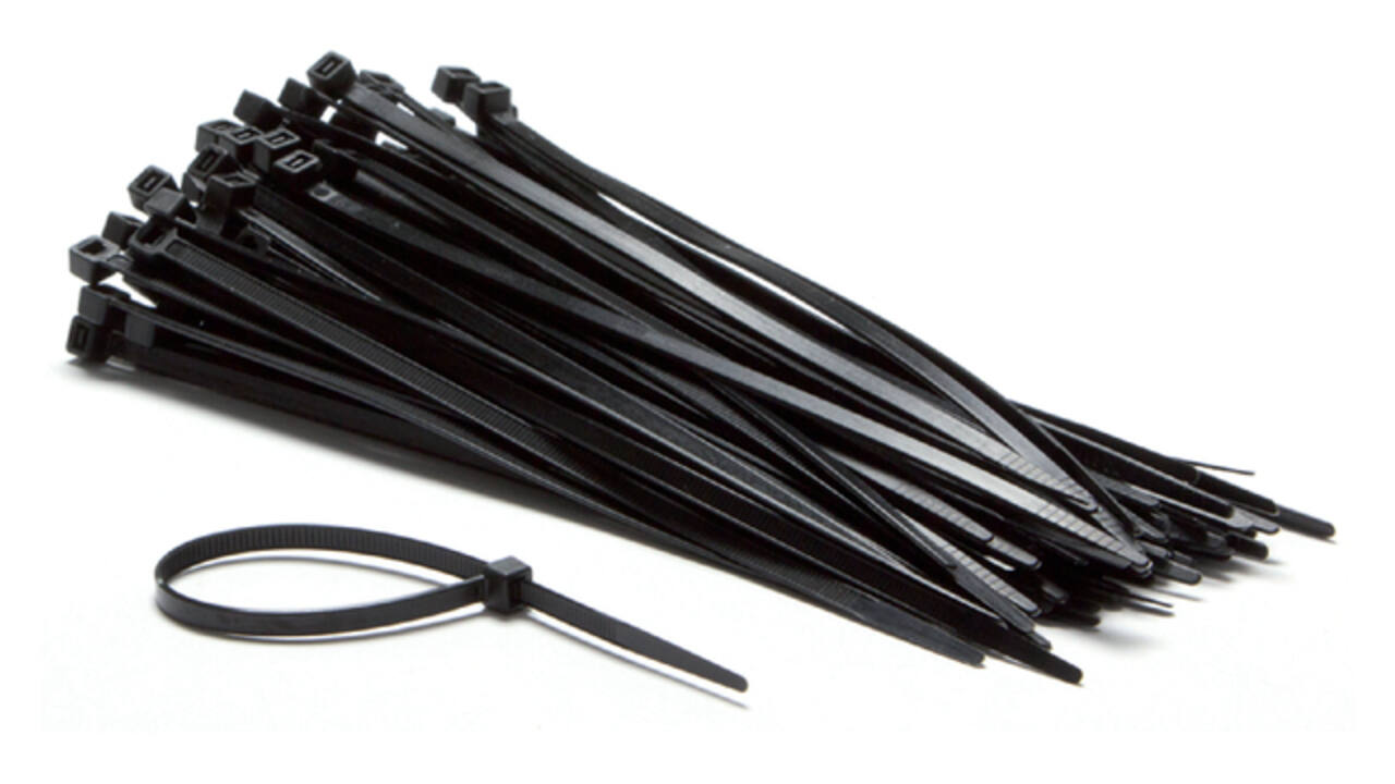 Kabelbinders IEZZY nylon 4.8x200mm D 49.5mm zwart 100 stuks