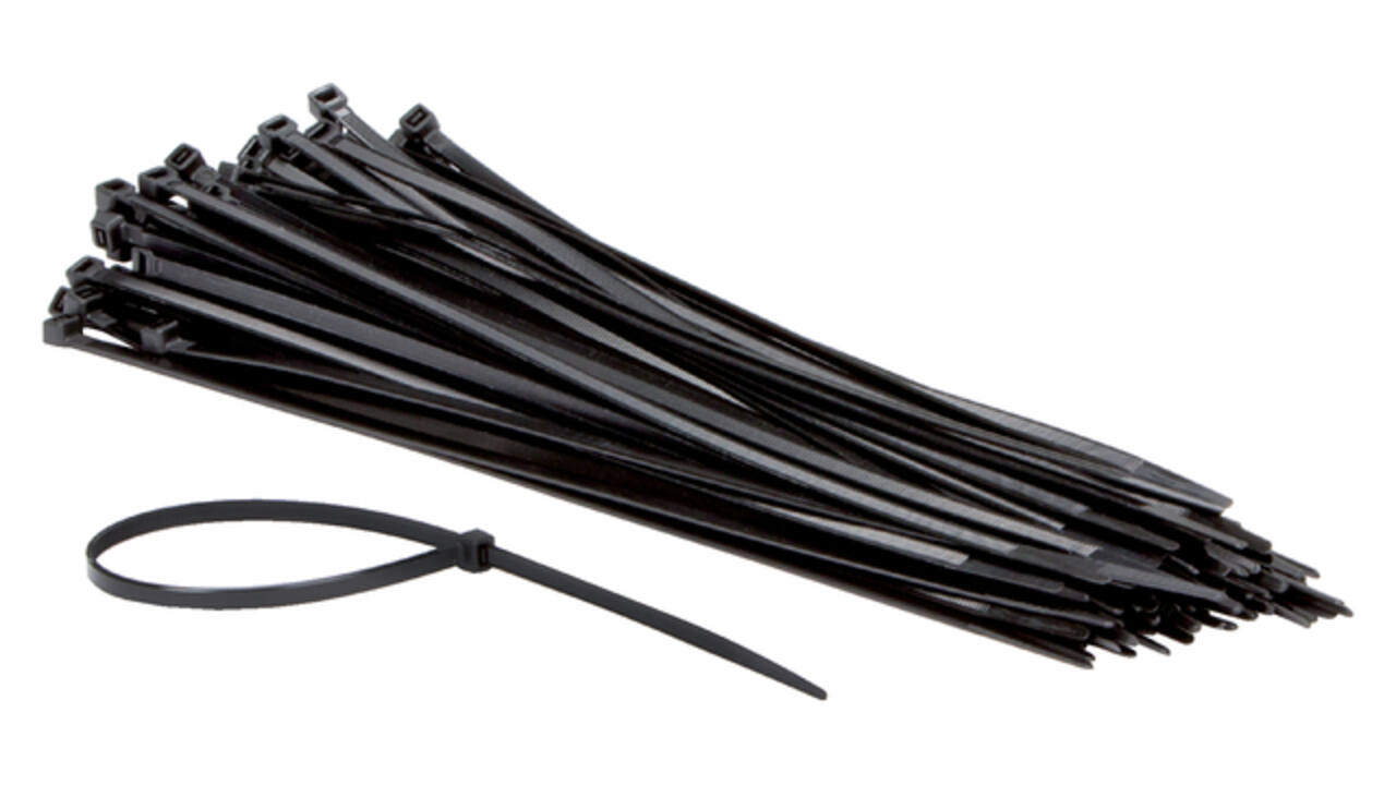 Kabelbinders IEZZY nylon 4.8x300mm D 81mm zwart 100 stuks