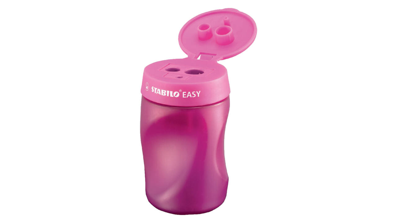 Puntenslijper STABILO Easy 4502 3 in 1 rechtshandig roze