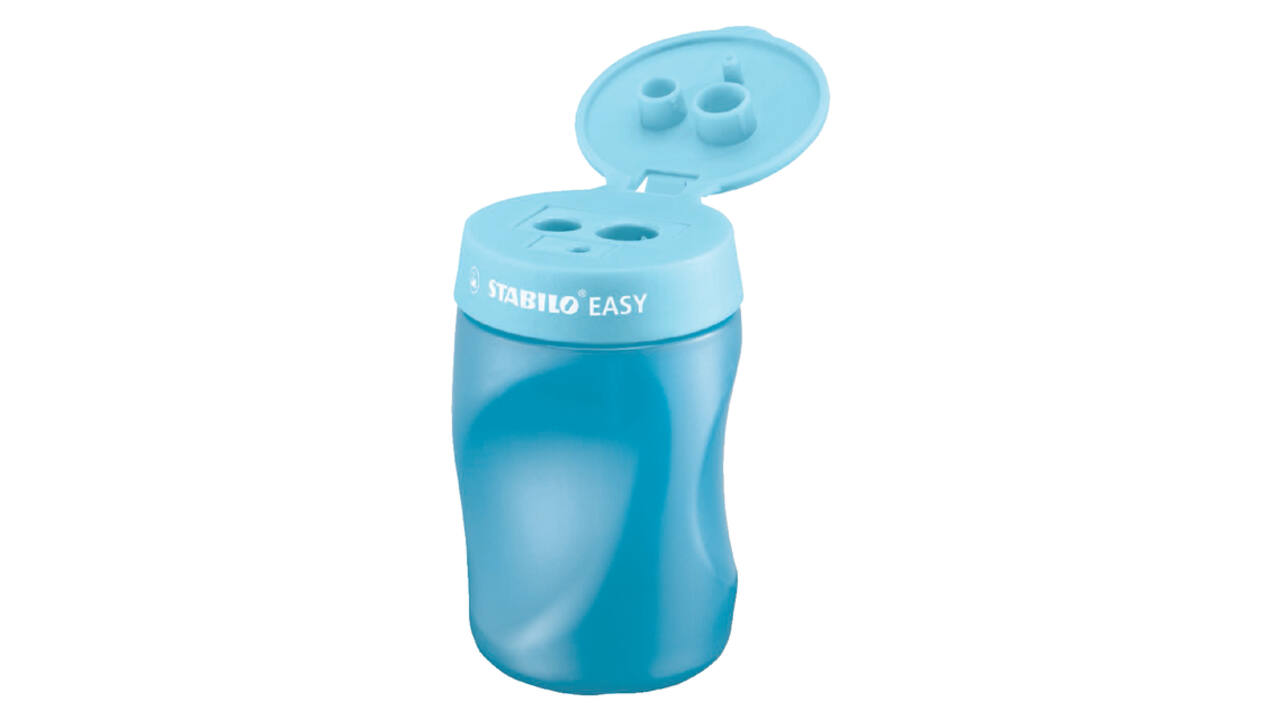 Puntenslijper STABILO Easy 4502 3 in 1 rechtshandig blauw