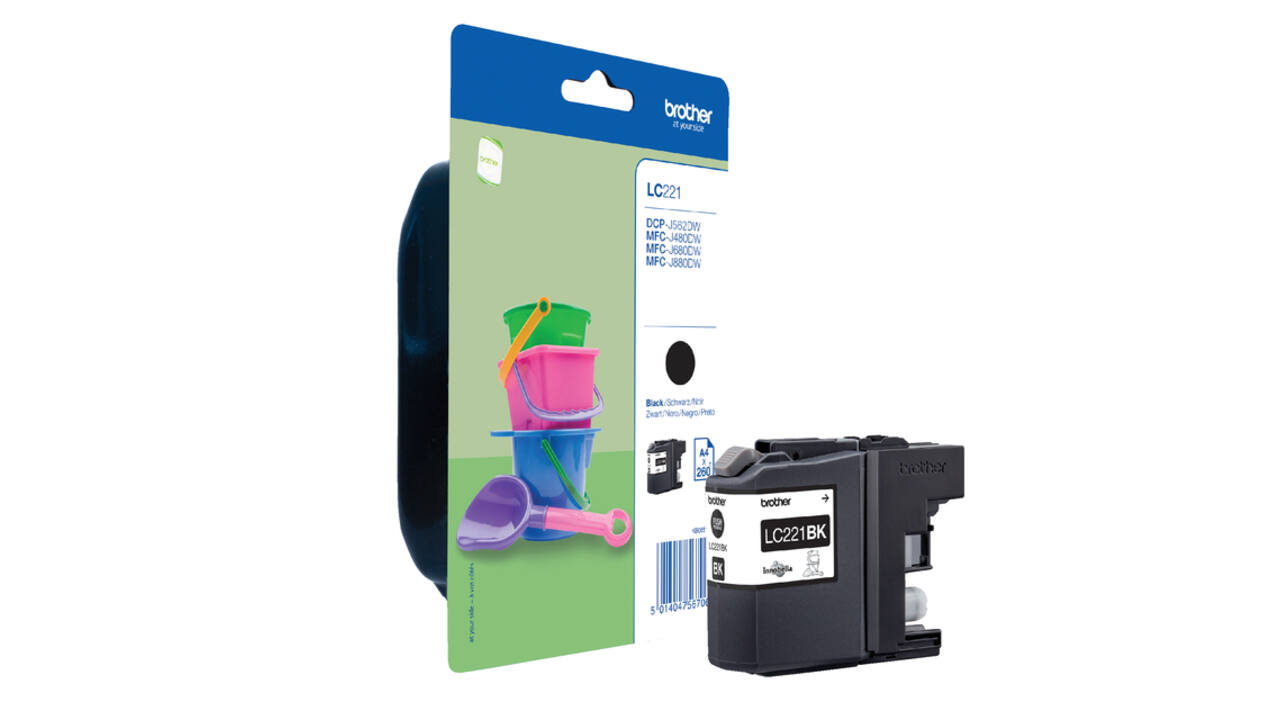 Inktcartridge Brother LC-221BK zwart