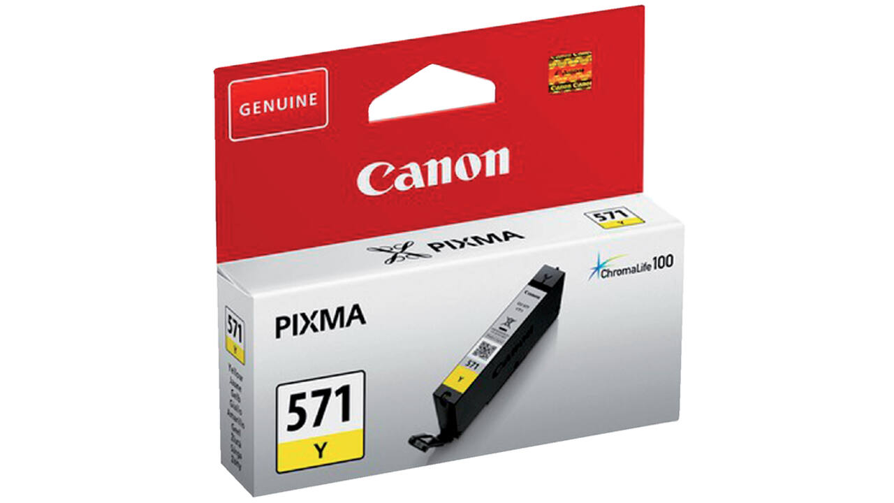 Inktcartridge Canon CLI-571 geel