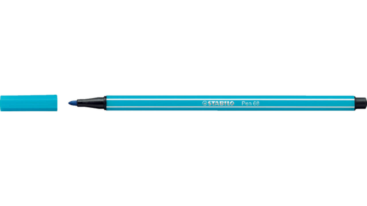 Viltstift STABILO Pen 68/31 medium lichtblauw