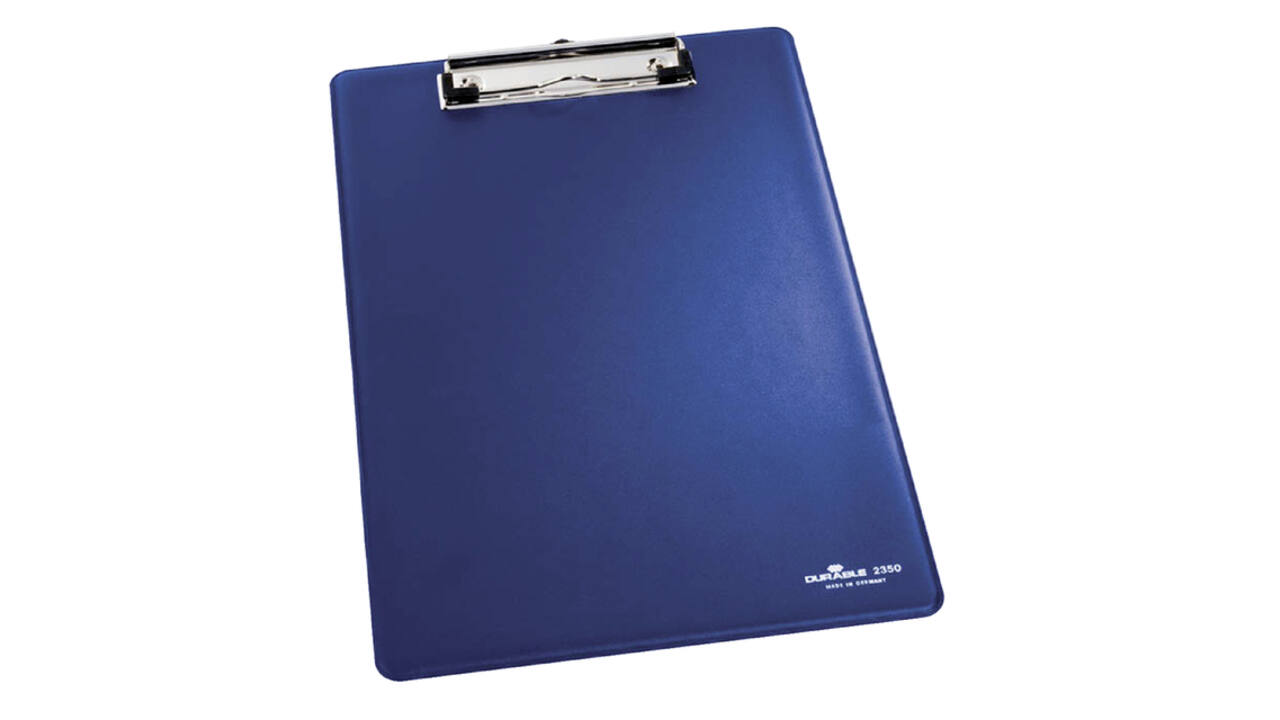 Klembord Durable 2350 A4 met kopklem blauw