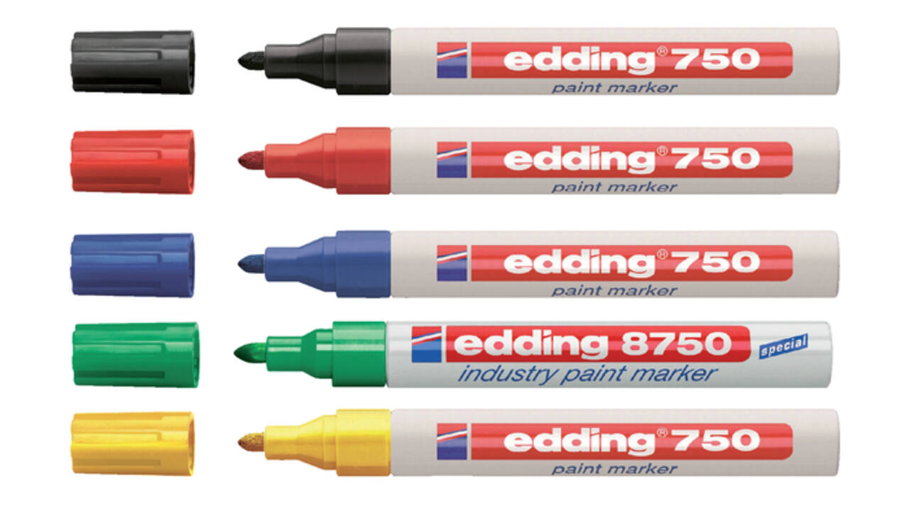 Paintmarker edding 750 op oliebasis 2-4mm zwart
