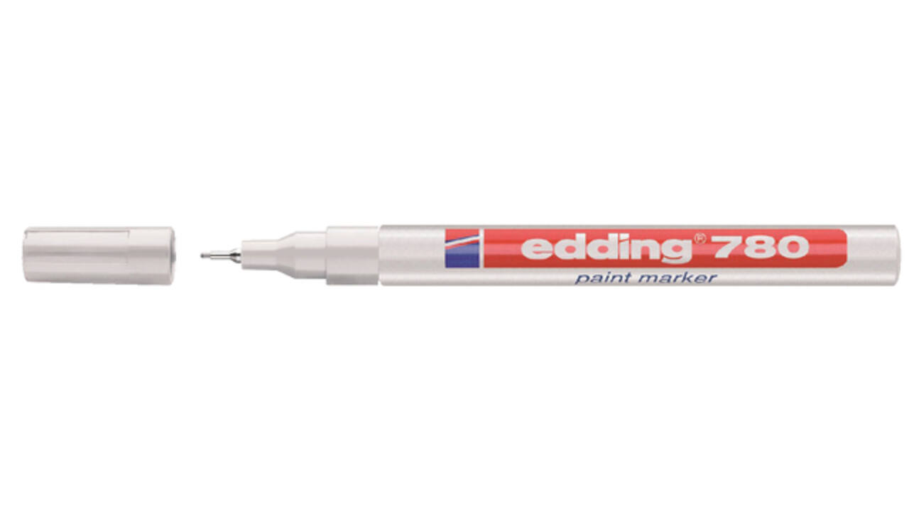 Paintmarker edding 780 op oliebasis 0.8mm wit
