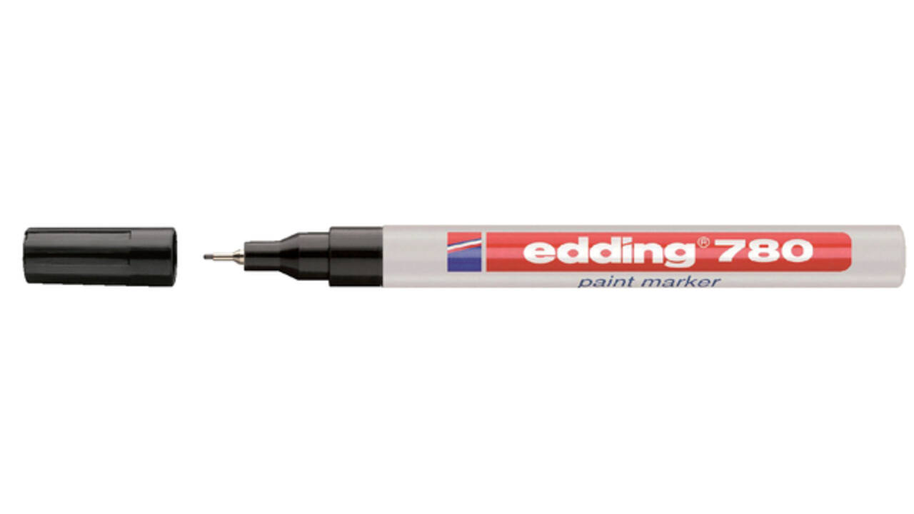 Paintmarker edding 780 op oliebasis 0.8mm zwart