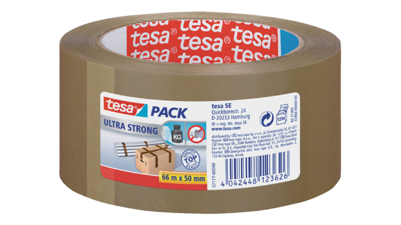 Verpakkingstape tesapack® Ultra Strong 66mx50mm bruin