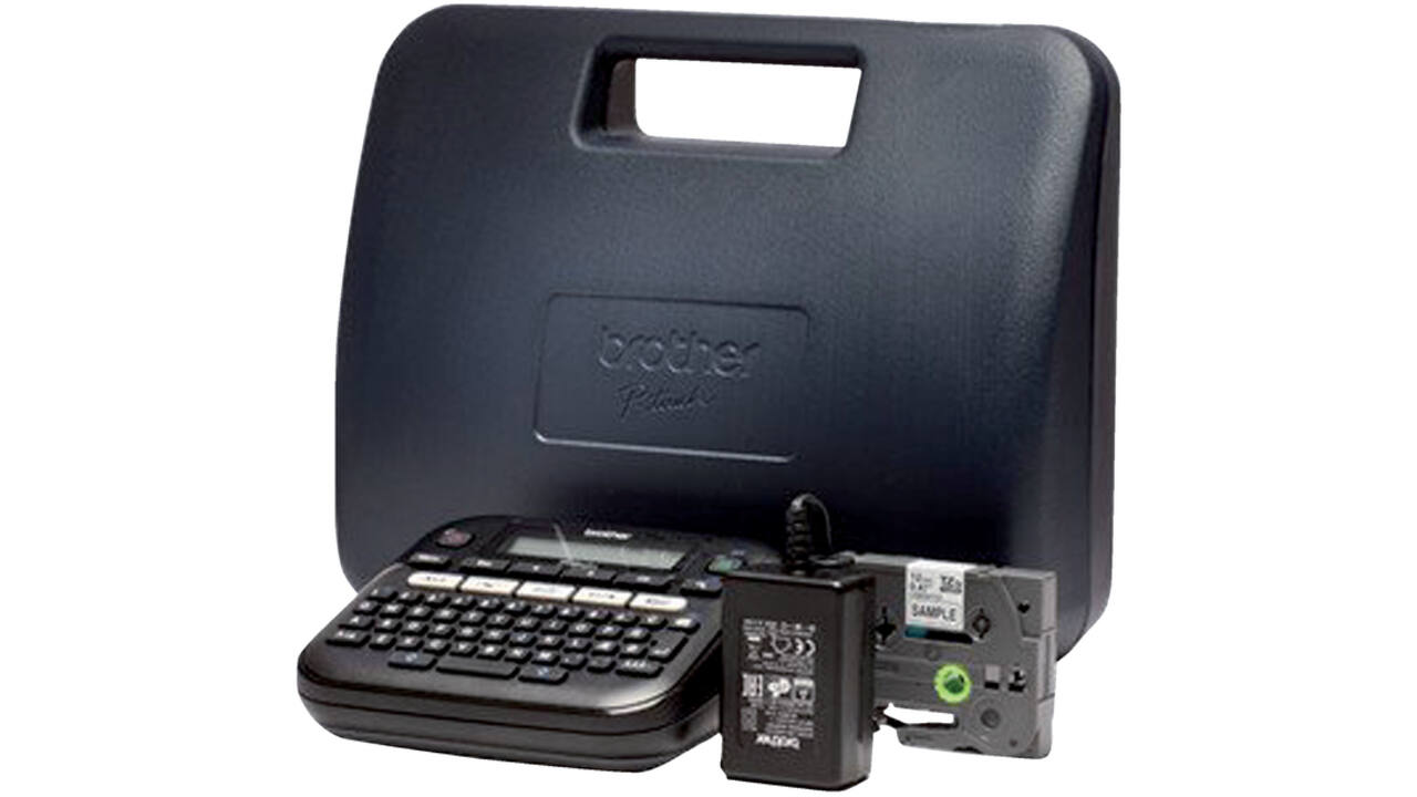 Labelprinter Brother P-touch TZe PT-D210 desktop qwerty 12mm zwart in koffer