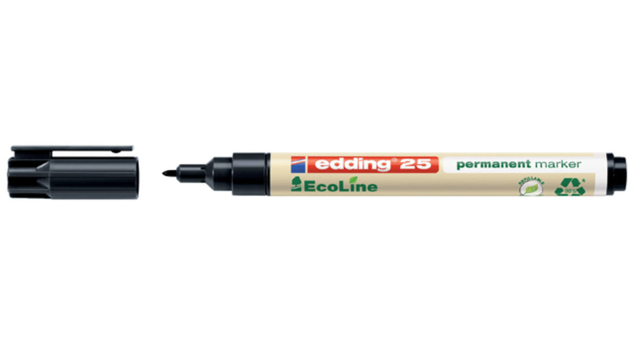 Viltstift edding 25 EcoLine rond 1mm zwart
