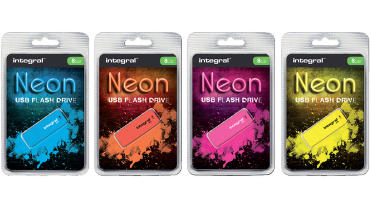 USB stick 2.0 Integral Neon USB-A 32GB roze