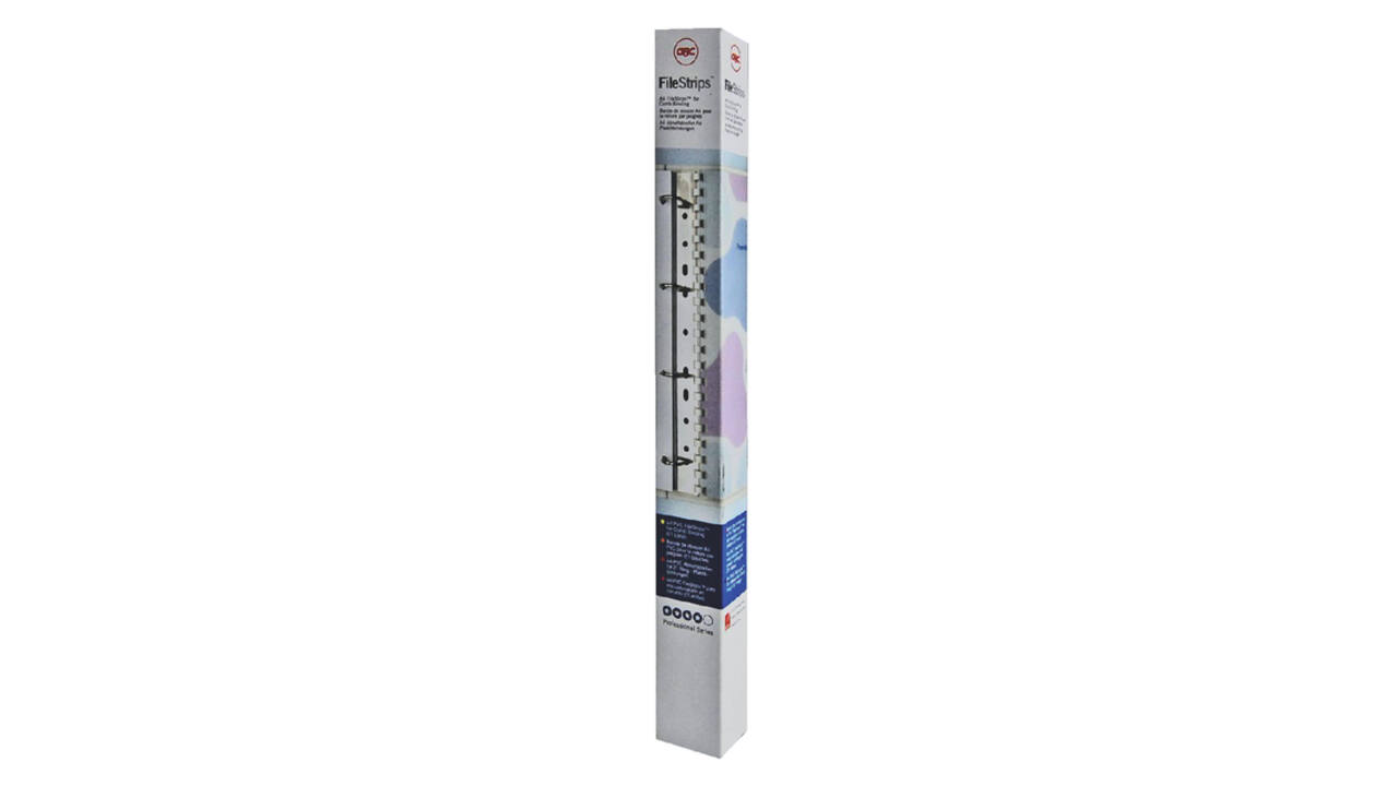 Filestrip GBC 34-gaats A4 transparant 100stuks