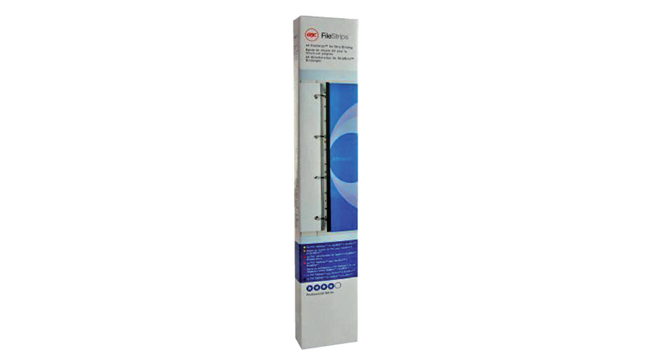 Filestrip GBC 34-gaats A4 transparant 100stuks