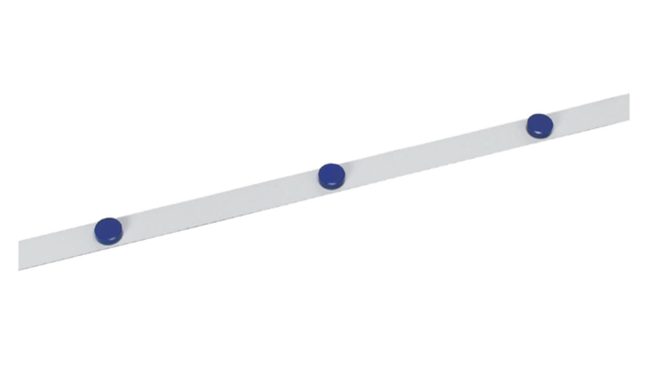 Metaalband MAUL 1mx35mm zelfklevend knipbaar wit + 3 magneten
