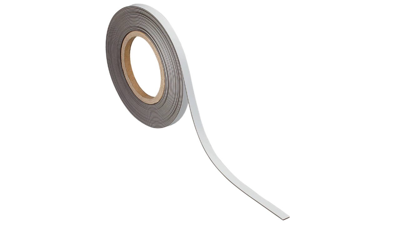 Magneetband MAUL beschrijf- wisbaar 10mx10mmx1mm wit