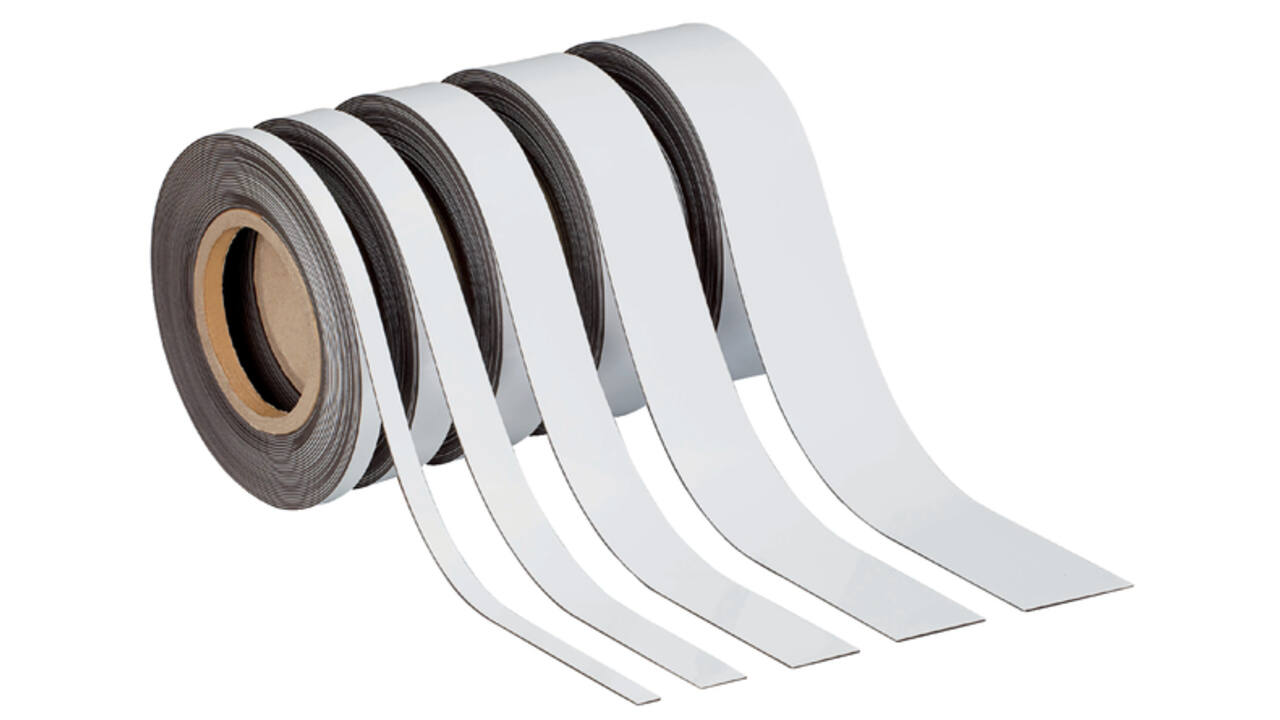 Magneetband MAUL beschrijf- wisbaar 10mx20mmx1mm wit