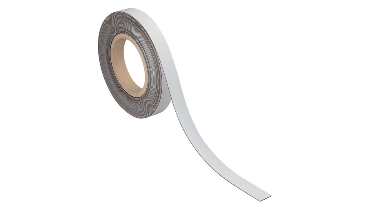 Magneetband MAUL beschrijf- wisbaar 10mx20mmx1mm wit