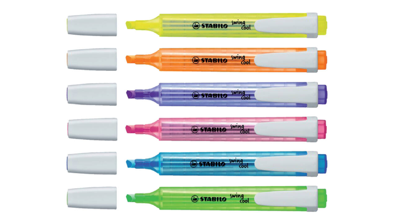 Markeerstift STABILO Swing cool 275/24 geel