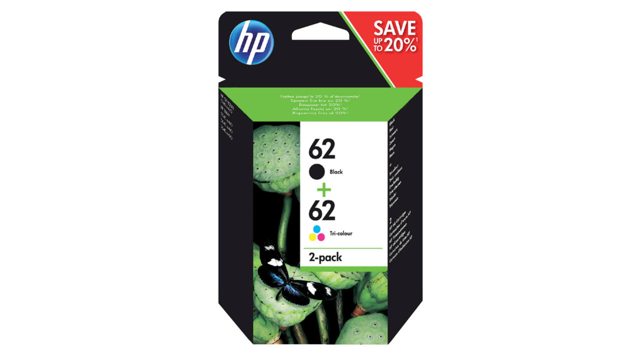 Inktcartridge HP N9J71AE 62  zwart + kleur