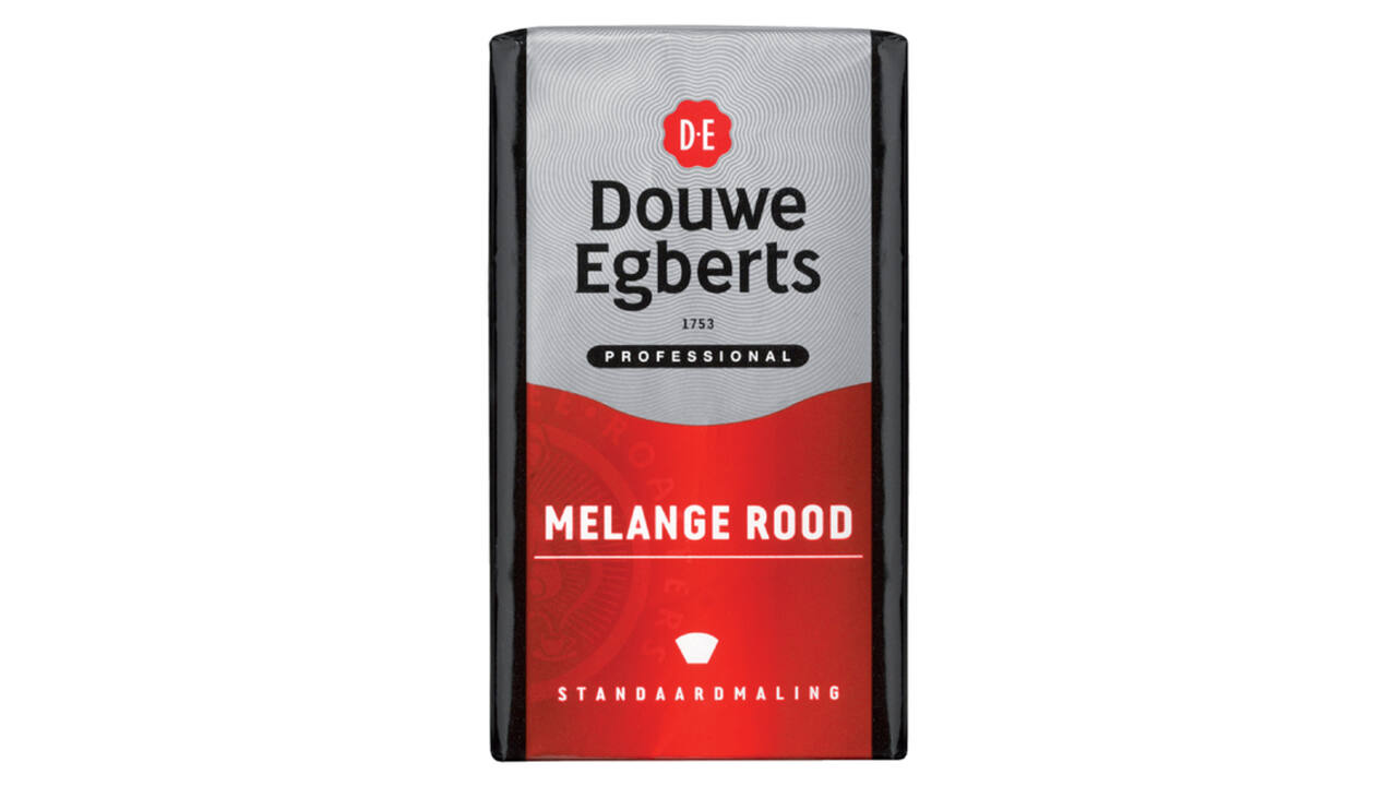 Koffie Douwe Egberts snelfiltermaling Melange Rood 250gr