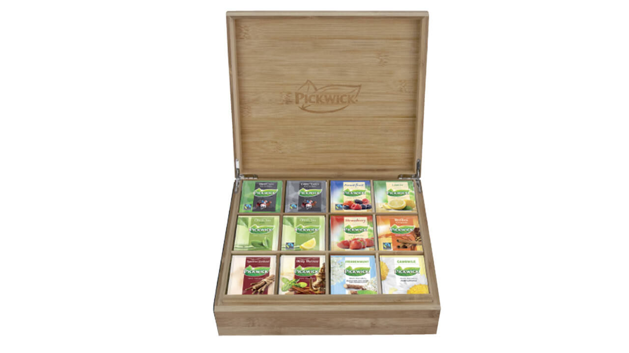 Theekist Pickwick inclusief 12 smaken thee