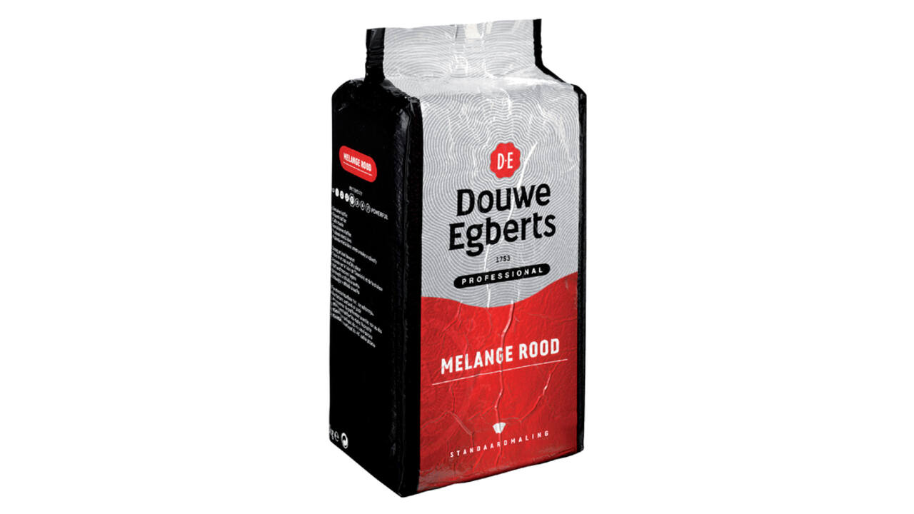 Koffie Douwe Egberts standaardmaling Melange Rood 1kg