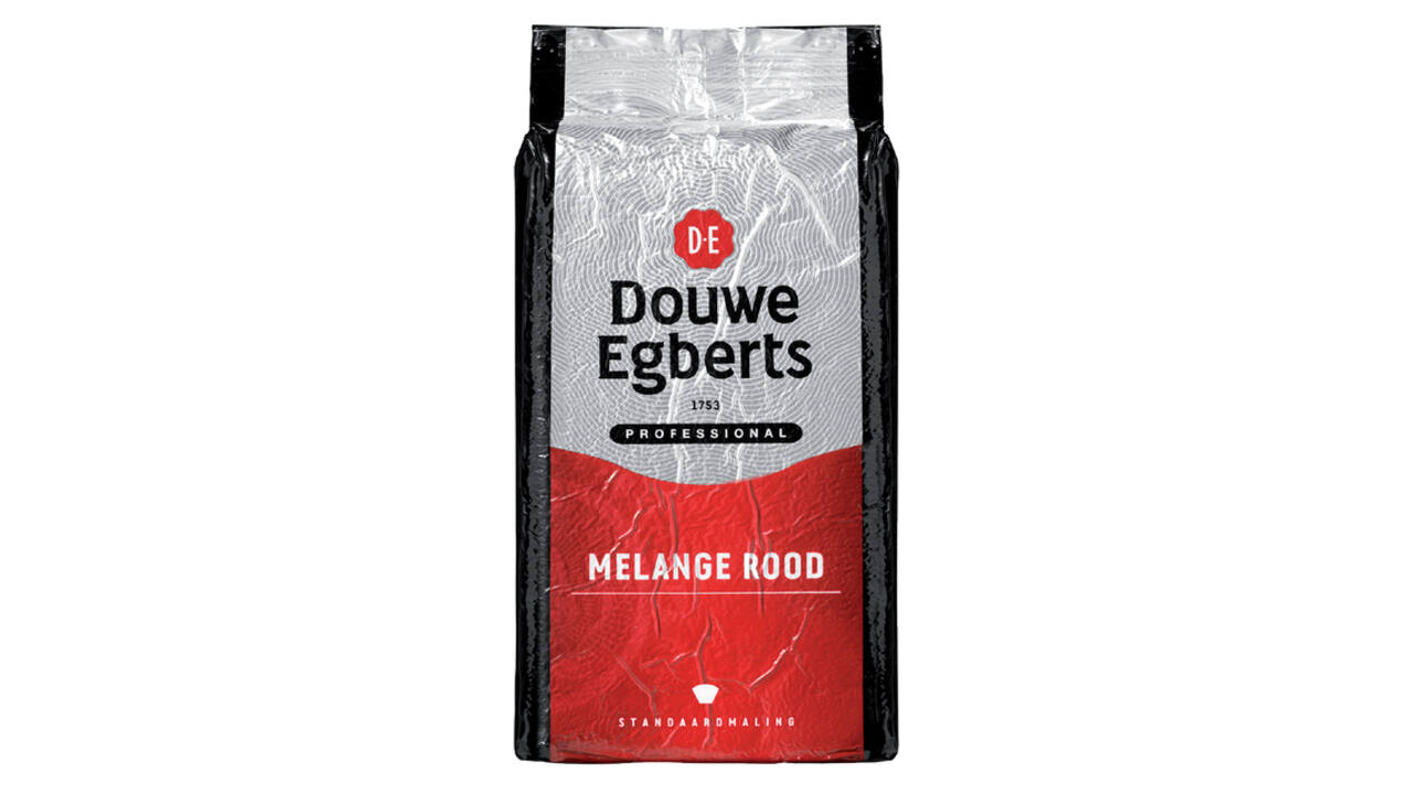 Koffie Douwe Egberts standaardmaling Melange Rood 1kg