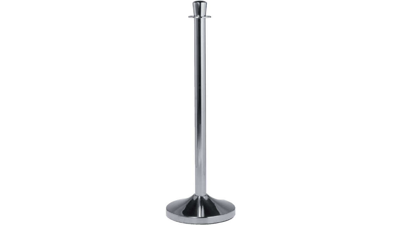 Afzetpaal Securit 100cm met voet chroom
