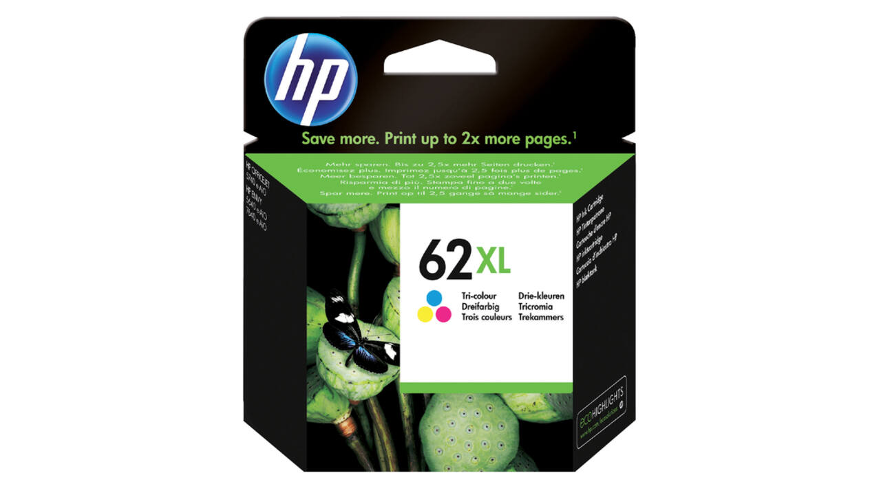 Inktcartridge HP C2P07AE 62XL kleur