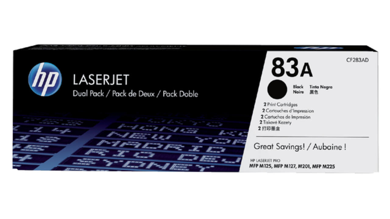 Tonercartridge HP CF283AD 83A zwart 2x