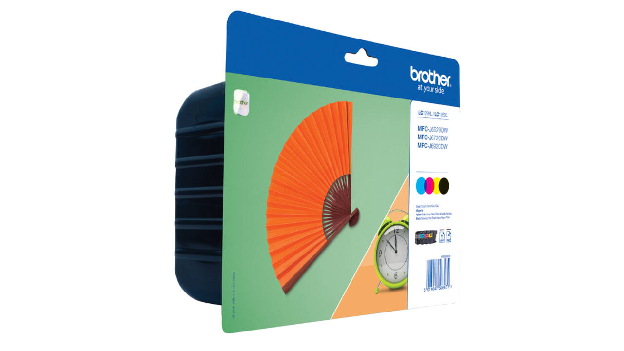 Inktcartridge Brother LC-129XLVALBP zwart + 3 kleuren