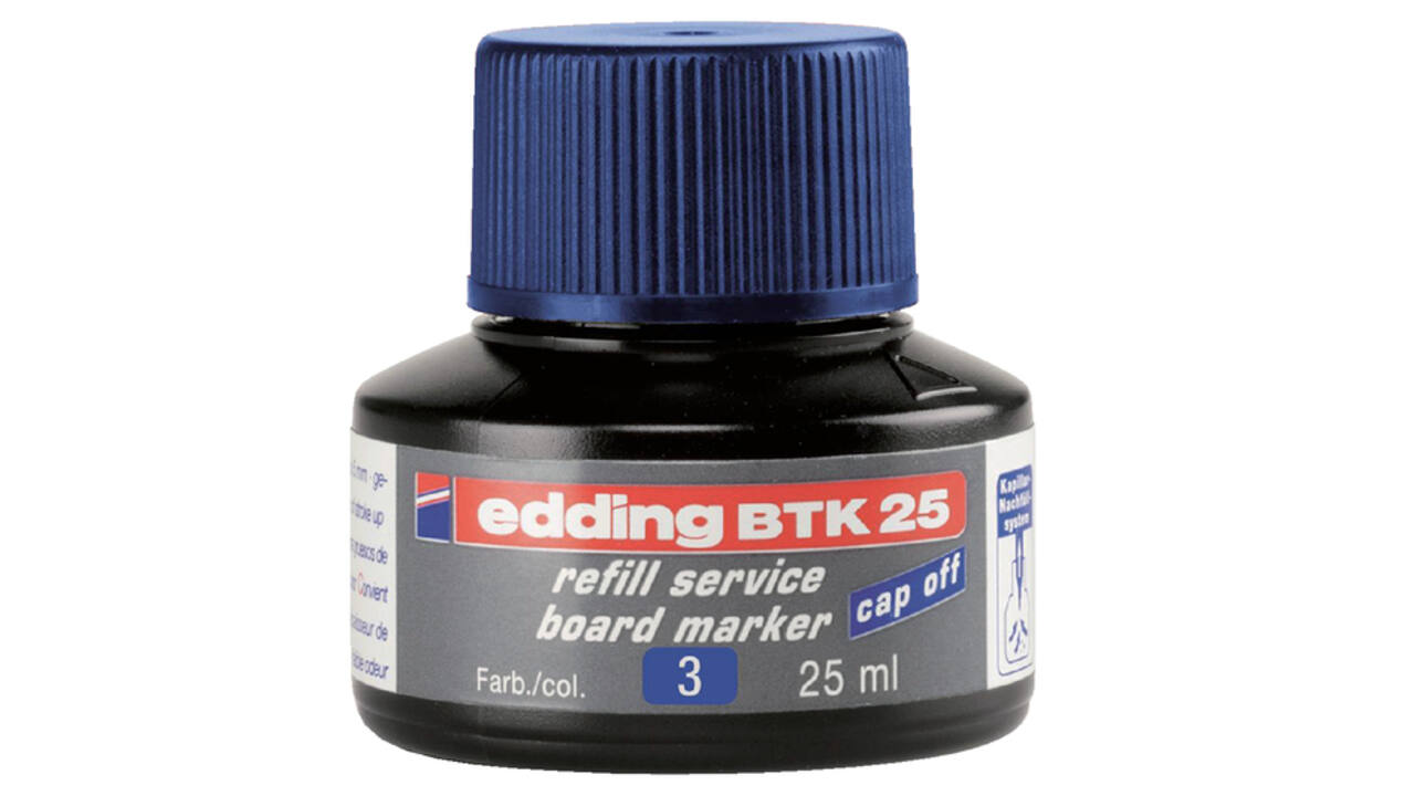 Viltstiftinkt edding BTK25 voor whiteboard blauw