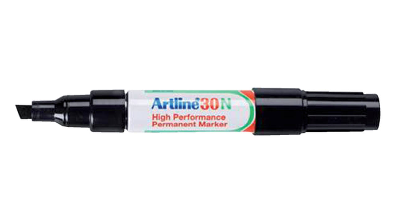 Viltstift Artline 30 schuin 2-5mm zwart