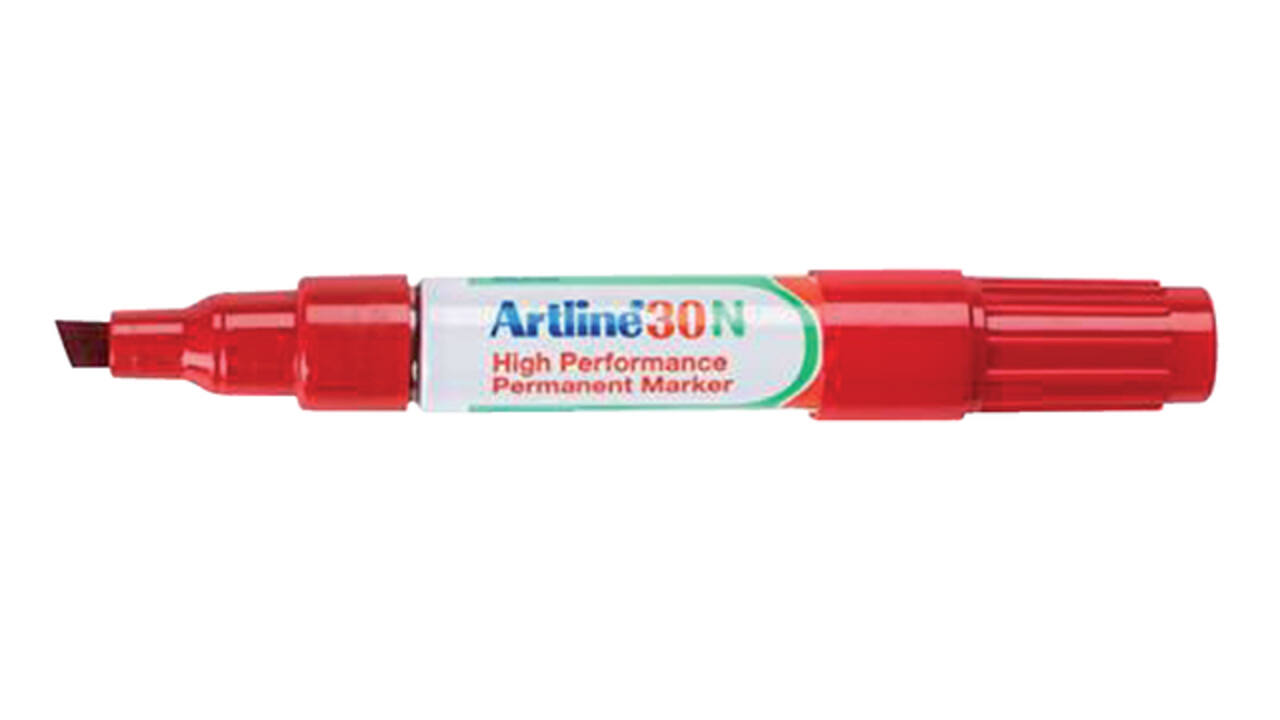 Viltstift Artline 30 schuin 2-5mm rood