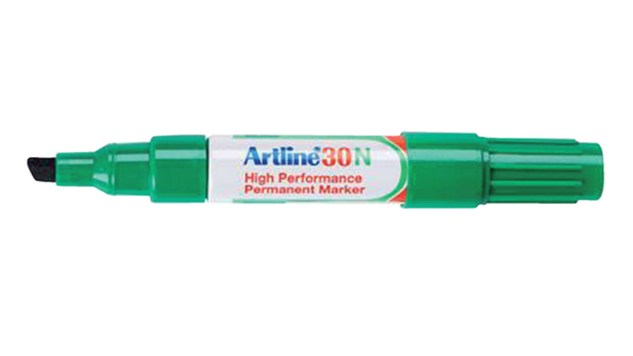 Viltstift Artline 30 schuin 2-5mm groen