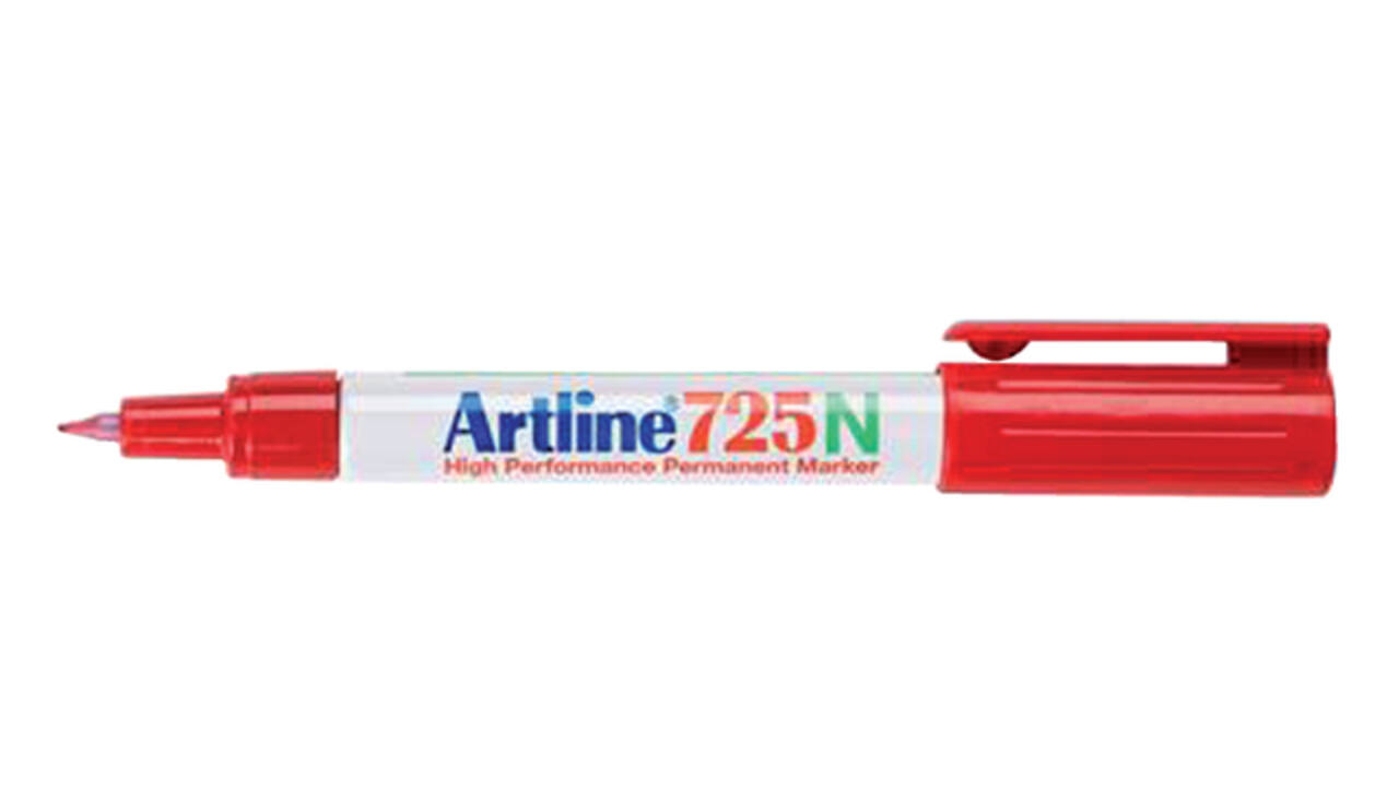 Fineliner Artline 725 rond fijn rood