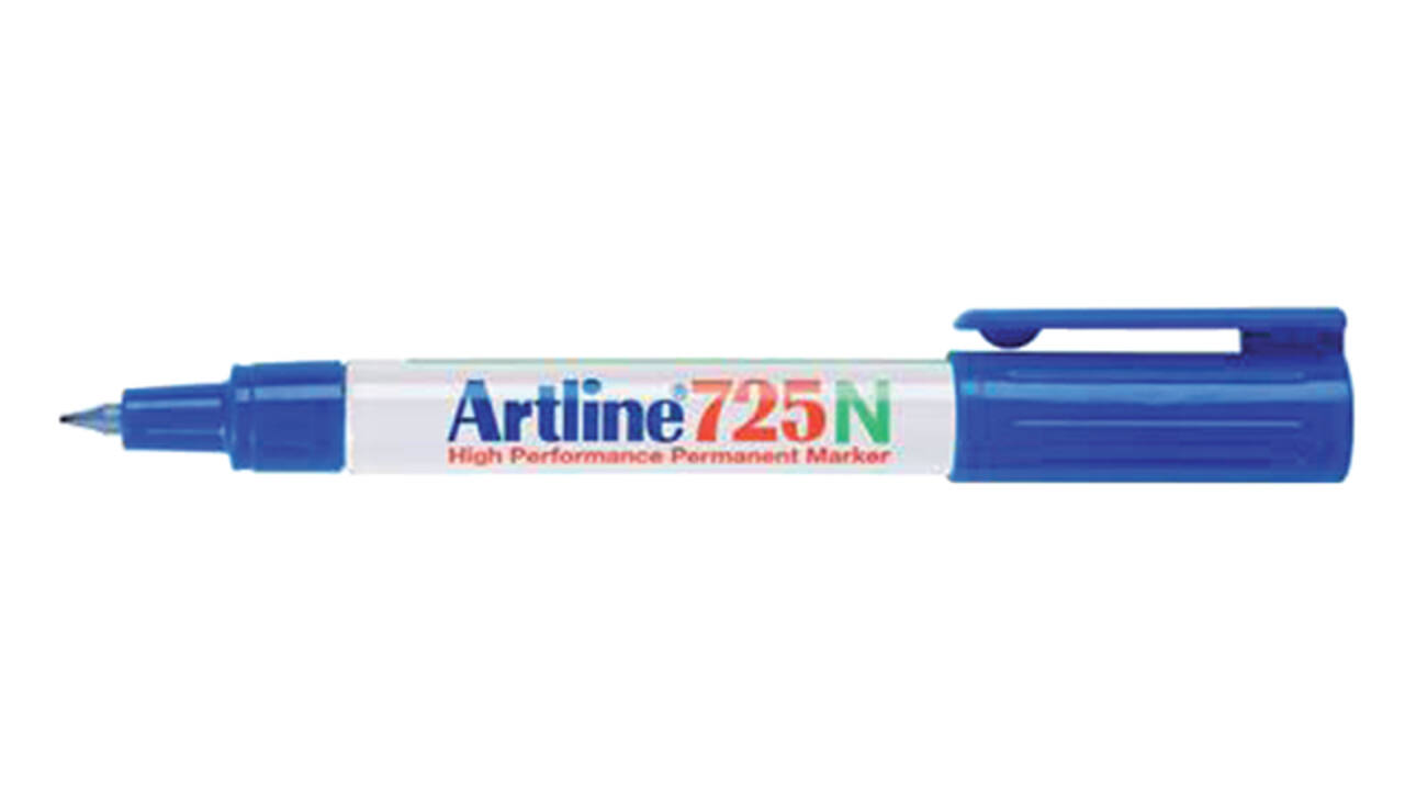 Fineliner Artline 725 rond fijn blauw
