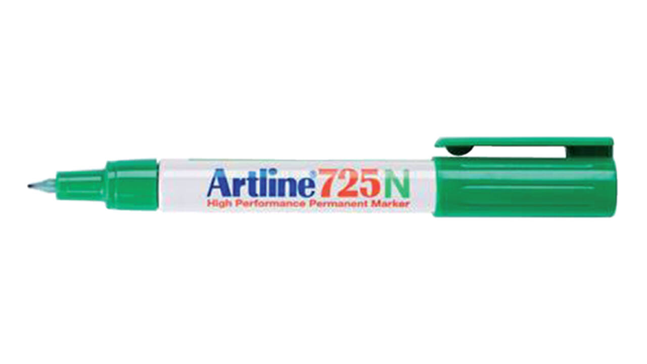 Fineliner Artline 725 rond fijn groen