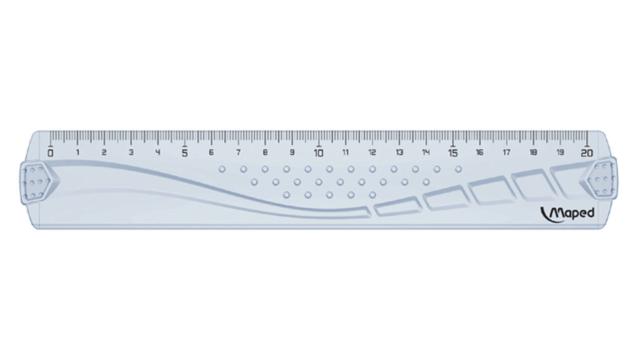 Liniaal Maped Geometric 20cm transparant