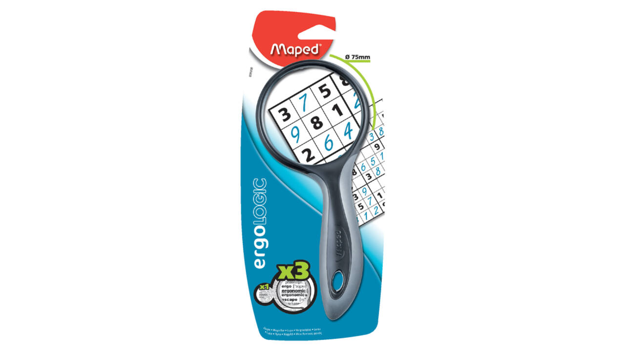 Loep Maped Ergologic 3x vergroting 75mm blister