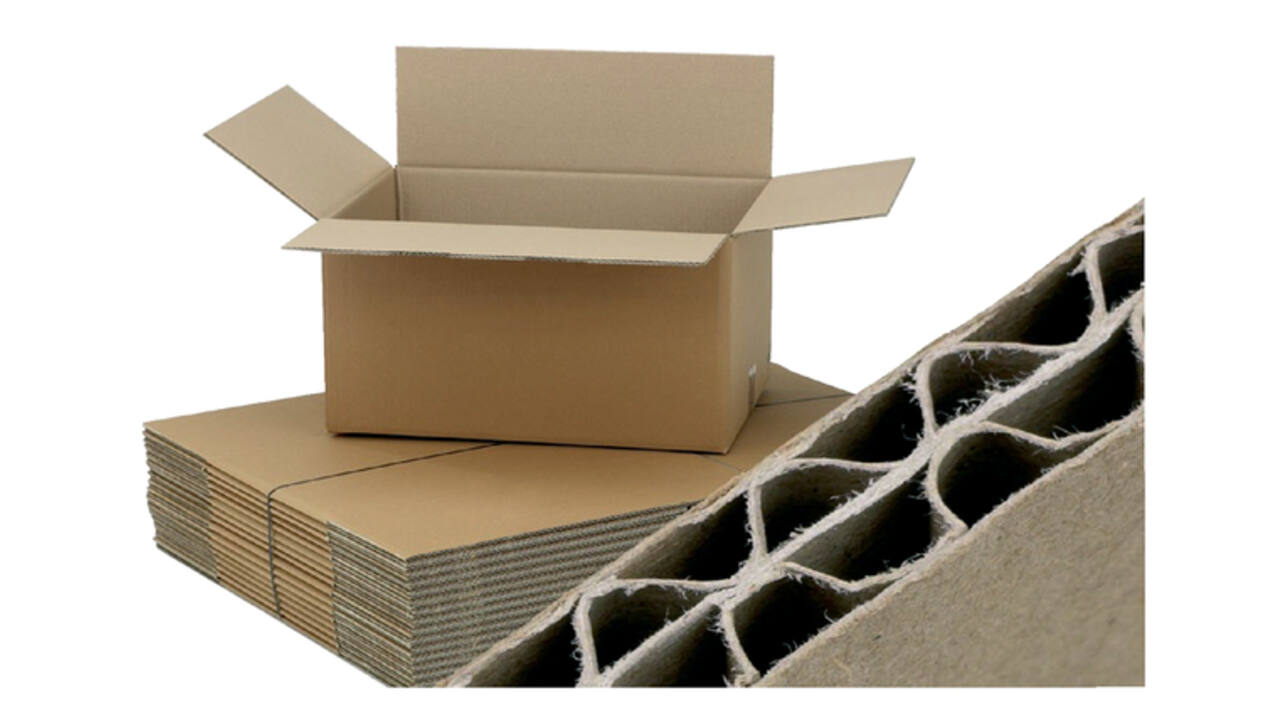 Amerikaanse vouwdoos CleverPack 486x386x386mm BC-golf bruin 5 stuks